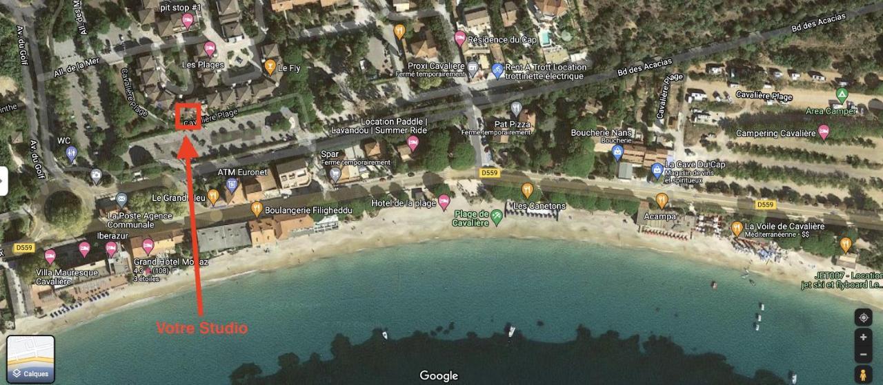 Magnifique Studio A 50M De La Plage De Cavaliere - Studio Tamarindo Le Lavandou Eksteriør billede